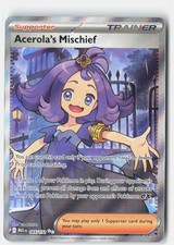 ACEROLA'S MISCHIEF 165/132 ULTRA RARE MEGA EVOLUTION POKEMON HOLO NM