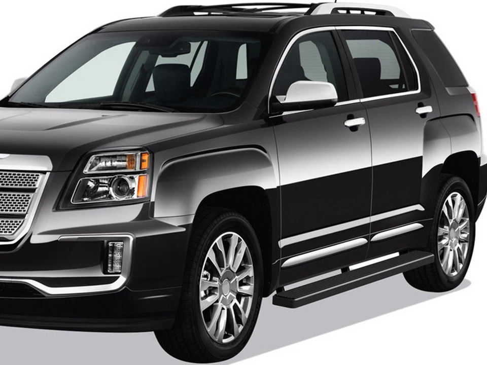 APS Running Boards 5 inches Matte Black Fit 10-17 Chevy Equinox GMC Terrain - Image 2 of 4