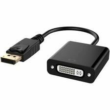 DisplayPort to DVI DVI-D Single Link Adapter Converter Male to Female, Black