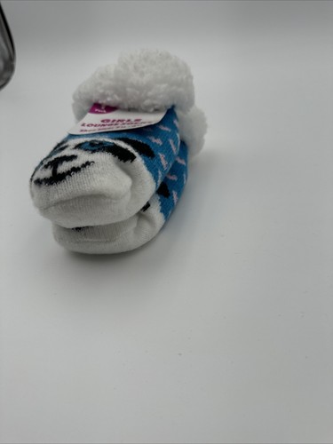 Girls Panda Lounge Sock 7 1/2-3 1/2 - Picture 3 of 6