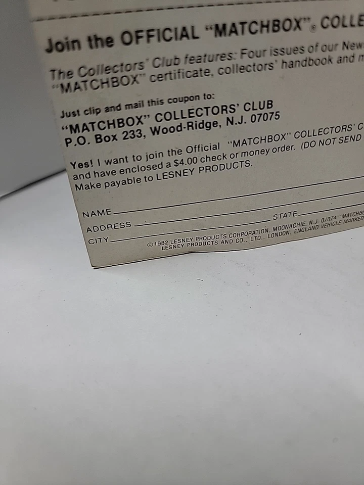 Nuevo en caja Matchbox #13 1982 Glo Racers Burnin 280 DATSUN 280ZX coche brilla en la oscuridad viejo Foto 4 de 4