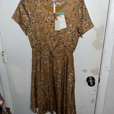 women s Skies Are Blue Tennyson Tie Detail Dress Yellow Extra Small