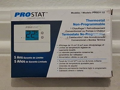 ProStat PRS3110 Digital Thermostat Wall Heat Cool System