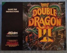 Double Dragon 3 III: The Sacred Stones (NES)&nbsp;Authentic Tested With Manual
