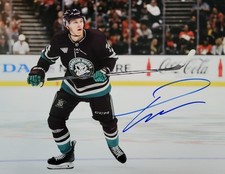 Pavel Mintyukov Hard signed 8.5 X 11 photo.  Anaheim Ducks.