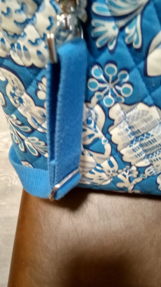 Estación de trabajo portátil Vera Bradley retirada totalmente turquesa 17 X 3 X 13 Foto 2 de 4