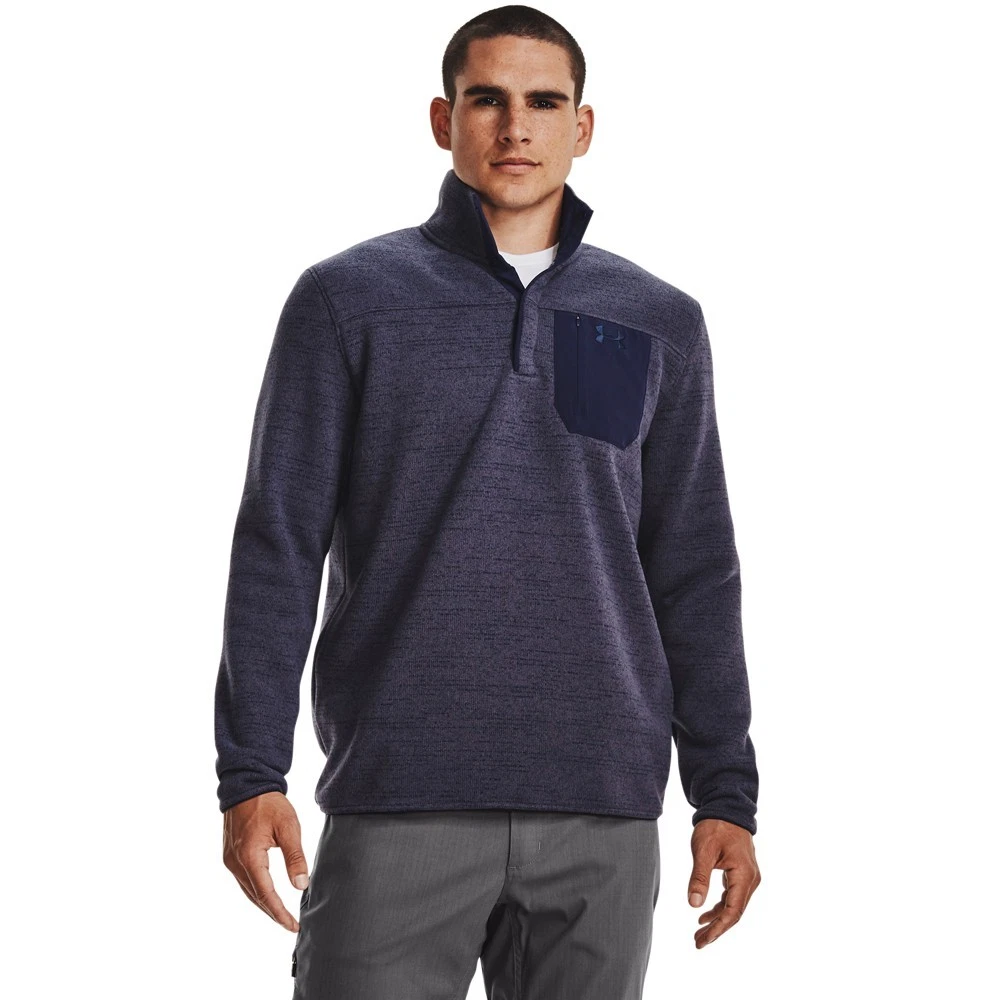Under Armour 1316276 Specialist Henley 2.0 Long Sleeve Shirt, Academy, Medium