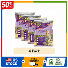 3-D Pet Products Premium Cockatiel Mix Bird Food with Probiotics 9 lb 4-Pack