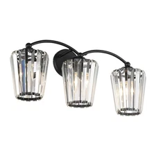 Crystal Vanity Light Fixtures Modern Crystal Bathroom Light Fixtures Black Va...