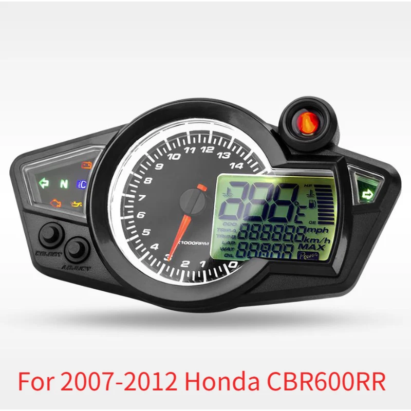 Para Honda CBR600RR 2007-2012 Velocímetro Cluster Tacómetro Medidores Odómetro Foto 2 de 4