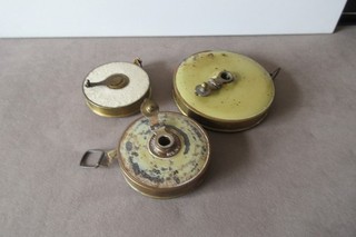 3 Vintage tape measures Lufkin Rule Co Universal one unnamed