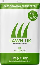 Durable 500g Grass Seed by Sprogs & Dogs - Ideal for Family Lawns, Up to 15sqm 35.98 per kilo