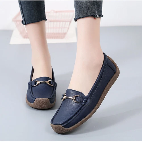 Womens Loafers Mocassin Office Work Flat Slip On Shoes Ladies Casual Shoes Size - Bild 36 von 59