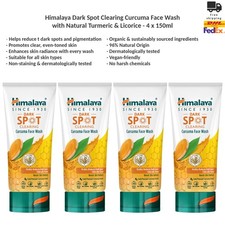 Himalaya Dark Spot Clearing Turmeric Face Wash 96 Natural Origin Pack of 4