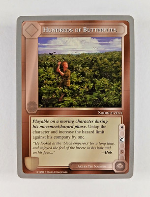 Hundreds of Butterflies - Middle Earth CCG card (1998 ICE) Silver Grey Border