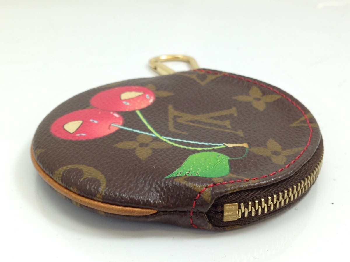 希少✨Louis Vuitton Porto Monet Pura Auth Louis Vuitton Monogram Cherry Porto Monet Ron Coin Case