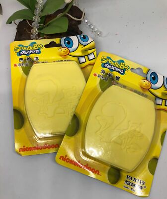 Pack of 2 Nickelodeon Spongebob Squarepants Sandy Cheeks Bath Sponge - Sealed