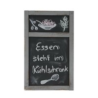 Werbetafel, Wandtafel Kreidetafel, 55X34X2Cm Shabby-Look Vintage Grau