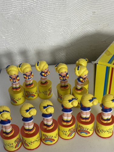 Vintage 1980s Rainbow Brite Pencil Topper Shop Display Very Rare LGX - Picture 24 of 24