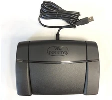 Infinity 3 USB foot pedal for transcription software such as Express Scribe