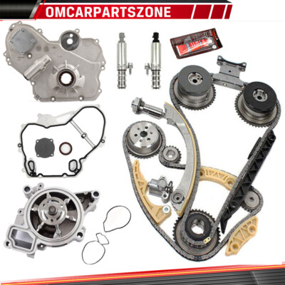 For GM Ecotec 2.0L 2.4L Timing Chain VCT Selenoid Actuator Gear Oil & Water Pump