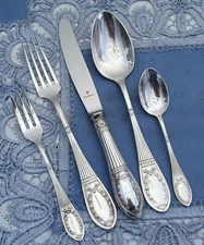 Gorgeous Wilkens Strassburger Empire 5 T. Silverware for 1 Person MULTIPLE
