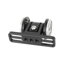 Dual M6 ARRI Rosette Adapter with 360  Rotation Mount with 1/4" Mounting Slots
