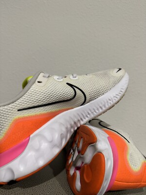 Nike Mens Renew Run CK6357-100 White Lace Up Low Top Running  display picture 1