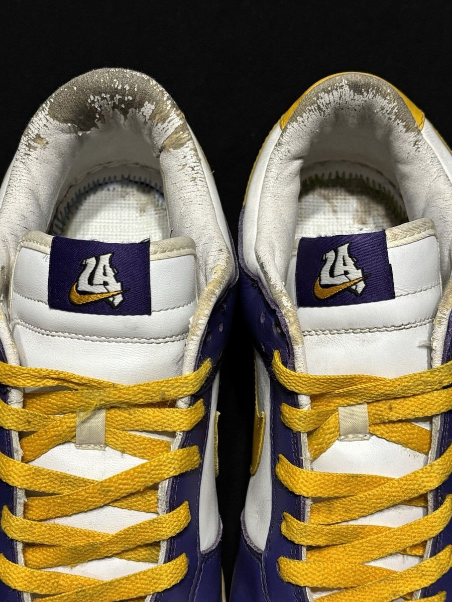 Nike Dunk Low 2004 'LA' Lakers Purple Del Sol Size 10.5 Beaters