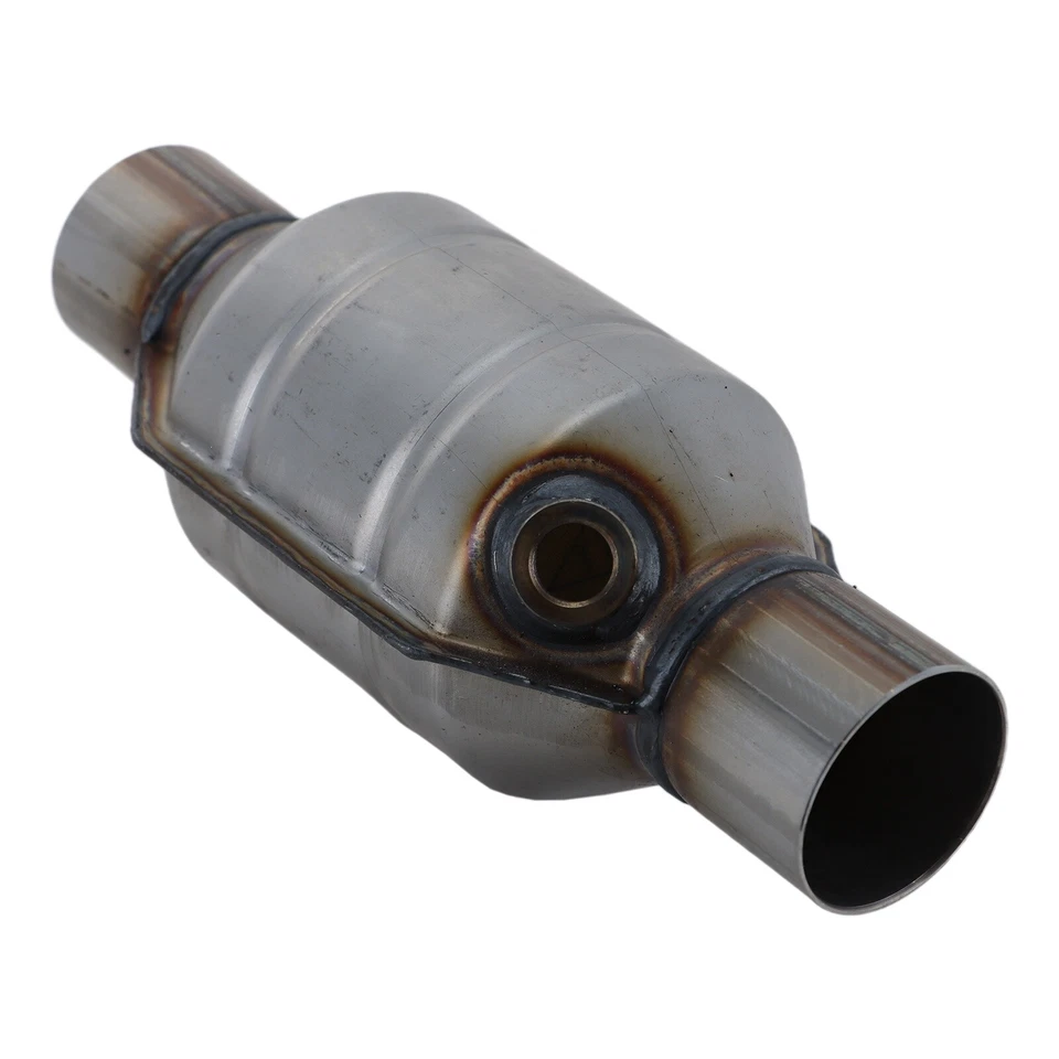 2pcs 2.25" Inlet/Outlet Universal Catalytic Converter High-Flow 53005 Weld-On Foto 3 de 4