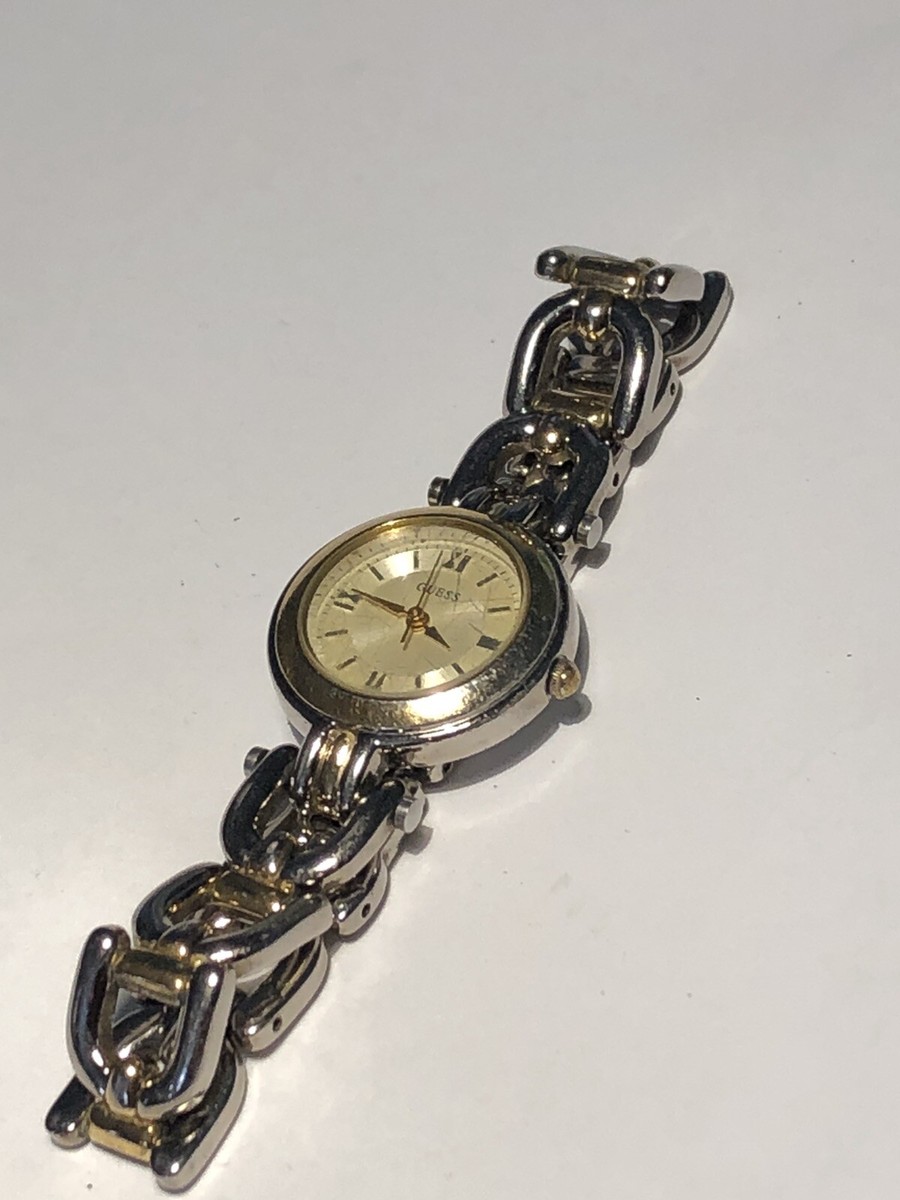 VINTAGE GUESS WOMENs TWO TONE WATCH Japan Movt Model G65784L VINTAGE GUESS WOMENs TWO TONE WATCH Japan Movt Model G65784L