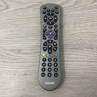 PHILIPS SRP2014H/27 Multi Function Universal 4-Device Silver Remote Control