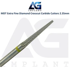 MDT Dental HP Extra Fine Diamond Carbide Cutters 2.35mm Smooth Polished Finish