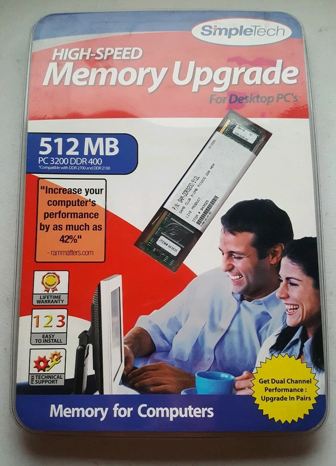 High-Speed Memory Upgrade For Desktop PC-512MB - PC3200 DDR400 - 184 pin - Image 3 of 3