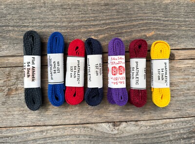 FLAT Shoelaces 54'' - One Pair Athletic Sneaker Shoe Lace Strings -Textured Nylon