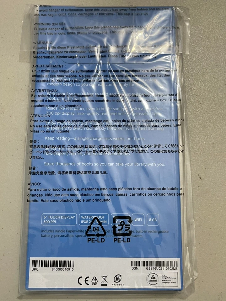 Amazon Kindle Paperwhite 10th Generation 8 GB Wi-Fi 6" eBook Reader Tablet Plum. - Image 4 of 4