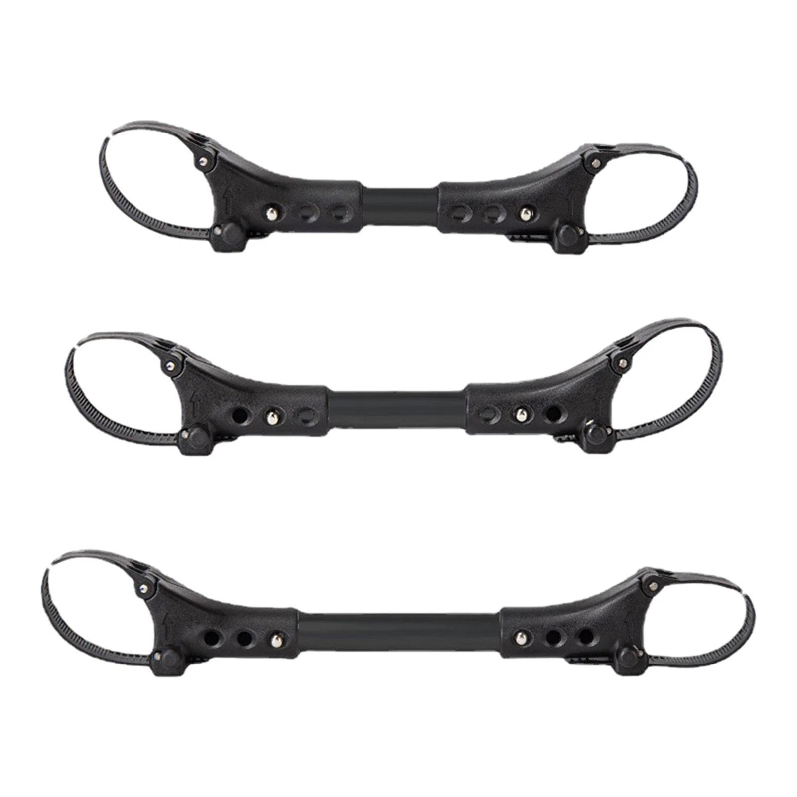 3 Pieces Twin Baby Stroller Connector Double Umbrella Black for Babyzen Cart