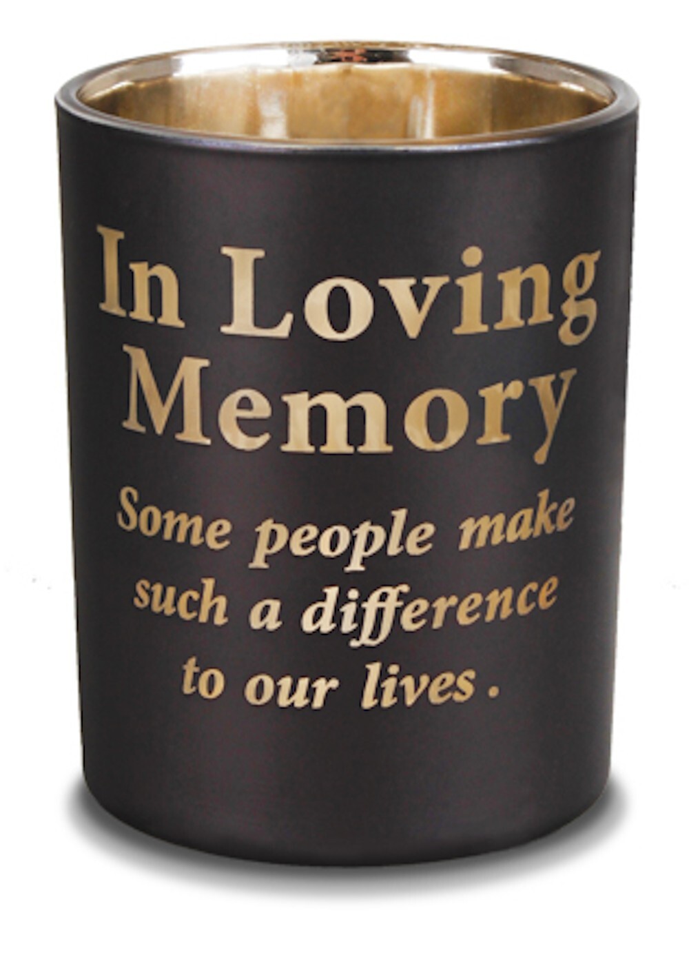 Glass Votive Light Holder In Loving Memory friend spouse partner family member