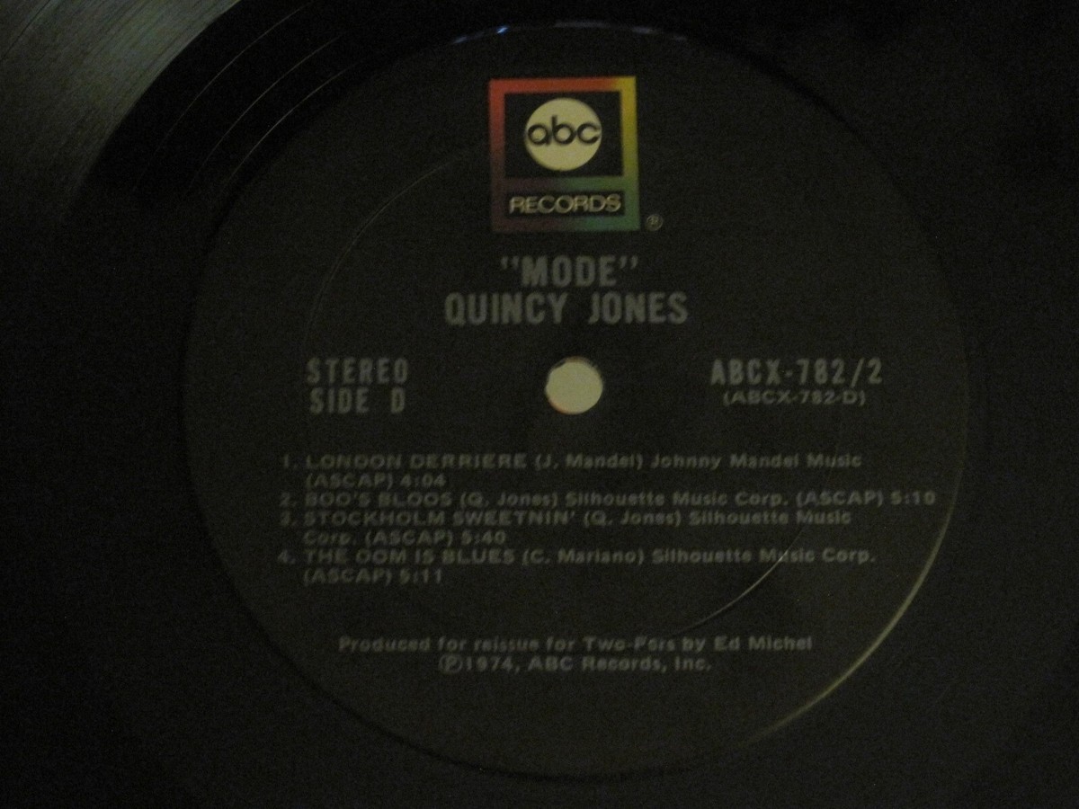 QUINCY JONES MODE 2LP 1974 ABC ABCX-782/2 BIG BAND SOUL JAZZ FUNK