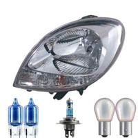 Scheinwerfer Rechts Halogen H4 Glasklar FüR Renault Kangoo Express Inkl. Lampen