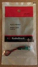 NEW! RadioShack Green LED Assembly w/ Built-In Resistor 2760271 *FREE SHIPPING*