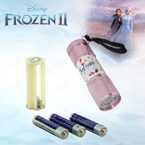 Disney Licensed 9 LED Aluminium Flashlight 8.7cm Battery Powered Torch Kids Gift - Picture 174 of 278