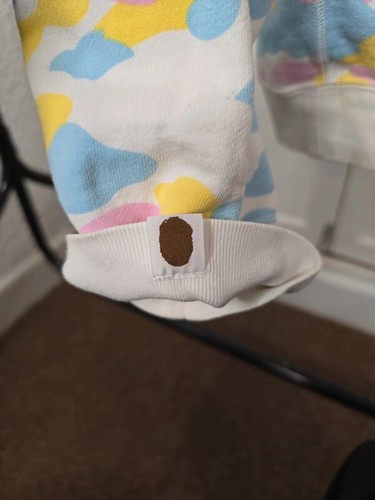 BAPE Cotton Candy Ice Cream Camo Jumper - Rare A BATHING APE Vintage Sweatshirt - Picture 7 of 12