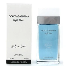 Tester Women Dolce & Gabbana Light Blue ITALIAN LOVE 100ml-3.3oz EDT Spr New