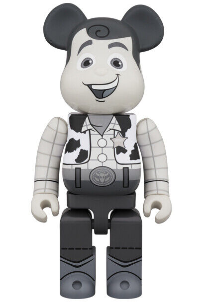 NEW Medicom Toy BE@RBRICK WOODY B&W Ver. 400% Toy Story NEW Medicom Toy BE@RBRICK WOODY B&W Ver. 400% Toy Story