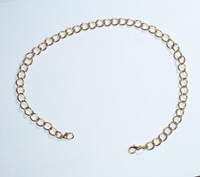 Chain Extenders for necklace Gold tone 20 pcs 17" with lobster clasp