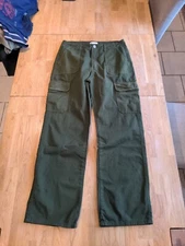 Zara Size 12 Green Cargo Combat Trousers