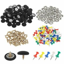 Rivet Cap سيارة Roof Buckle 2cm /0.79inch (D) إكسسوارات أسود Push Pins