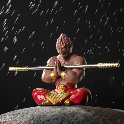 Monkey King Figure Statue Chinese Mythological Characters Living , Office Decor