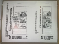 1985 Newspaper Ad Slick  CBS TV 2 - STIR CRAZY - GEORGE BURNS - THE EQUALIZER